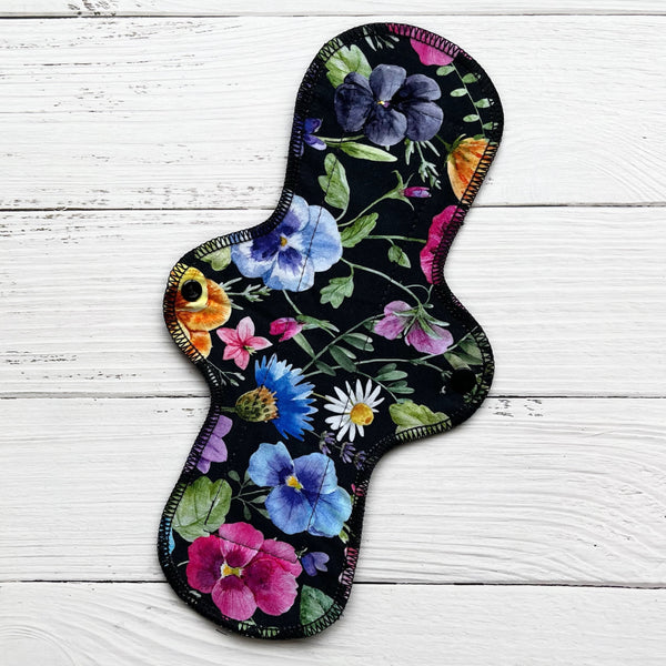 Moderate Absorbency Reusable Pads: Pansy - Amie Pads