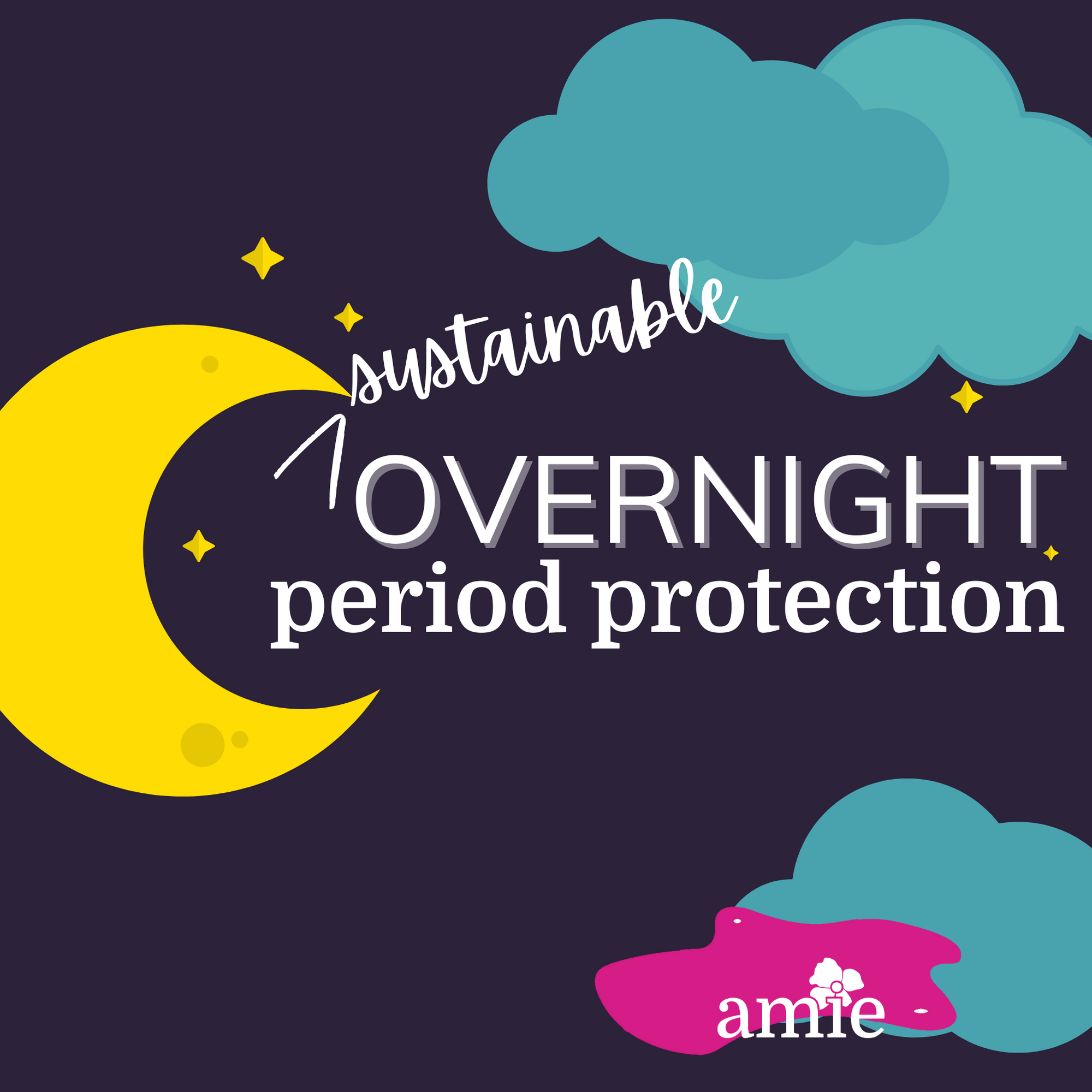 sustainable overnight period protection blog post image moon clouds pad