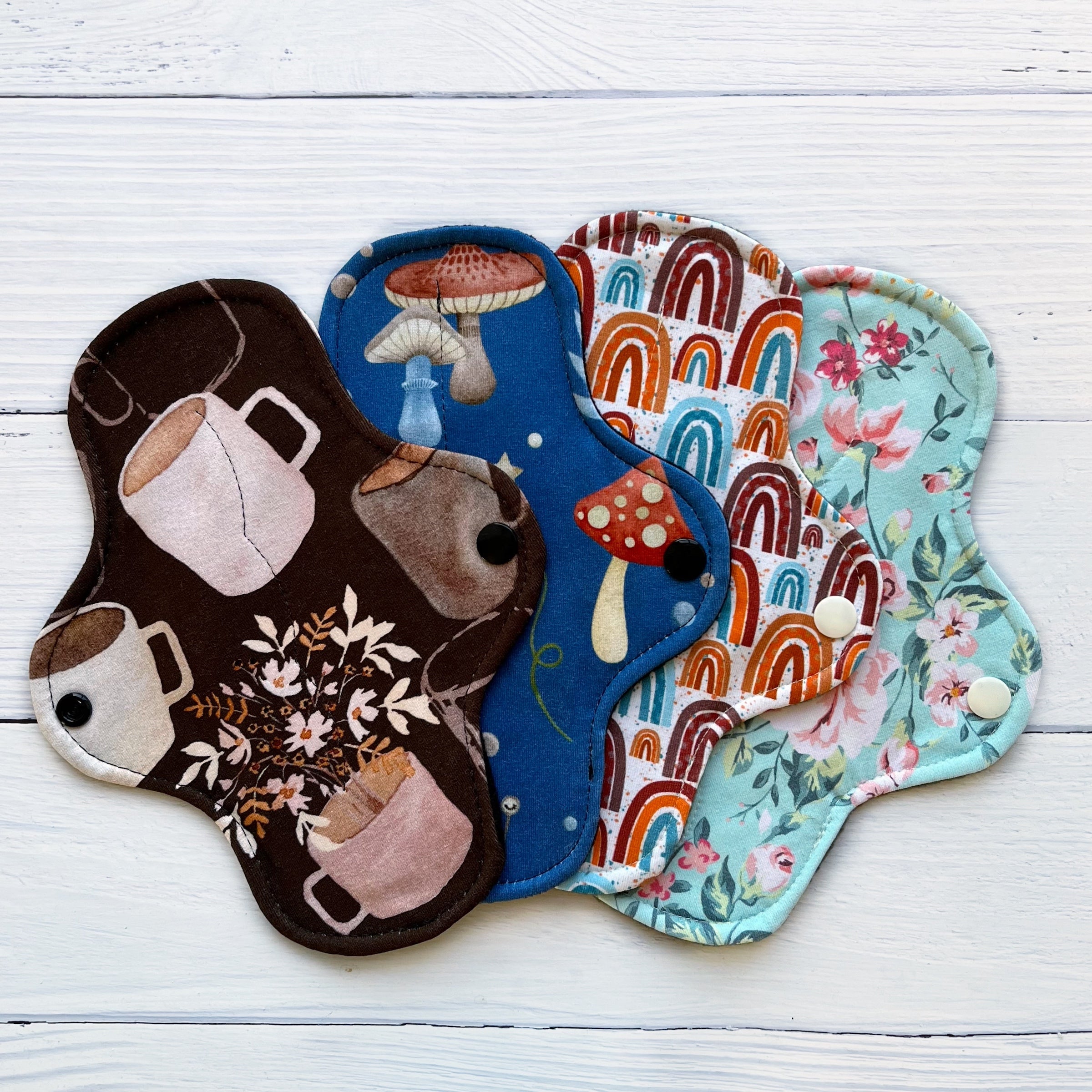 New Prints Reusable Pads Sampler Sets Light