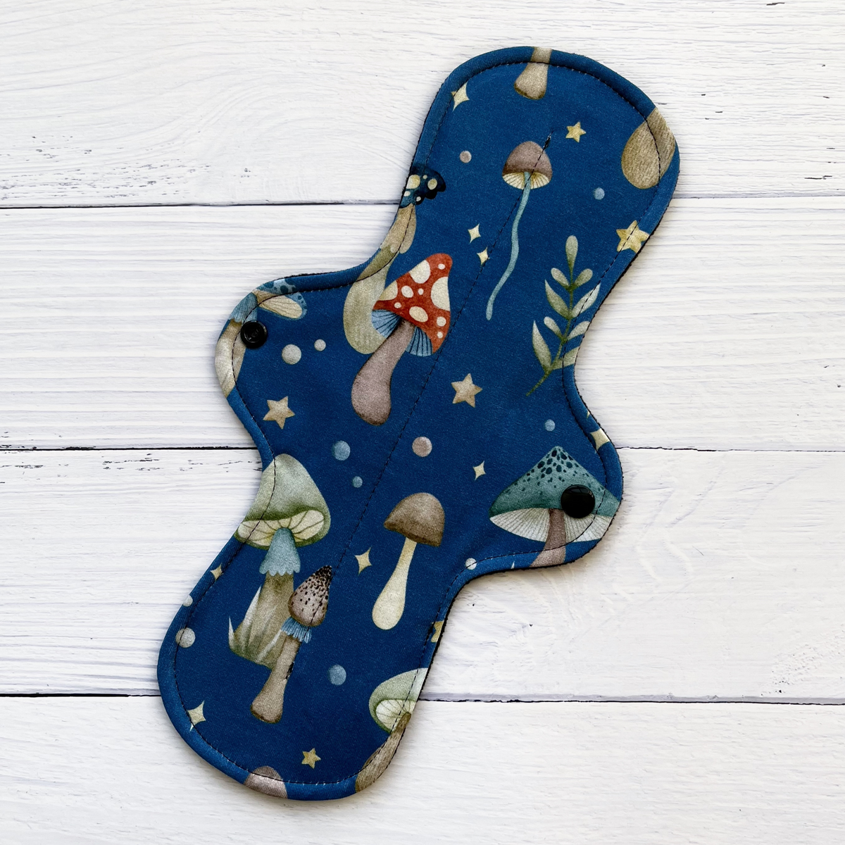 Moderate Absorbency Reusable Pads: Moody Mushroom