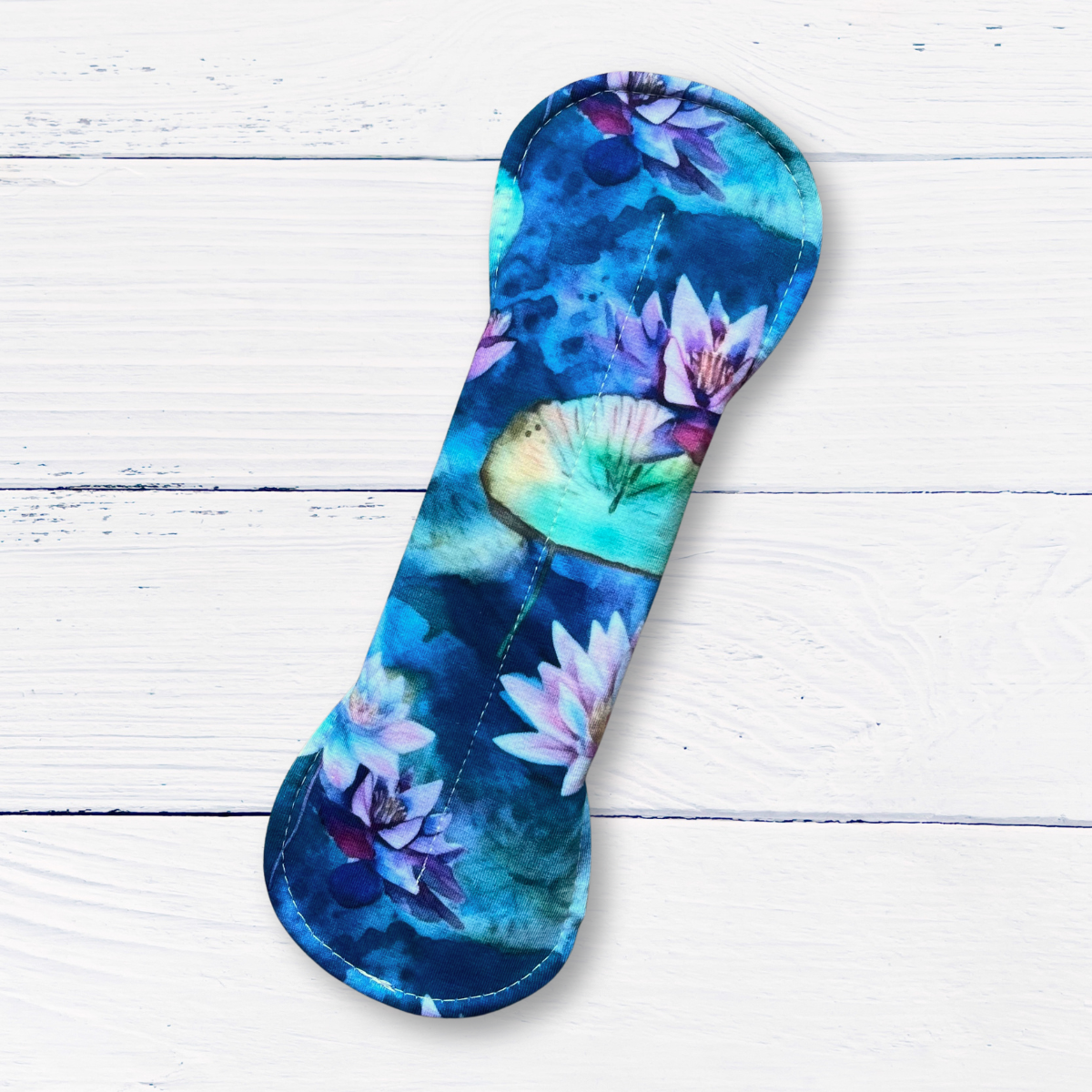 snapped standard reusable pad in water lily print