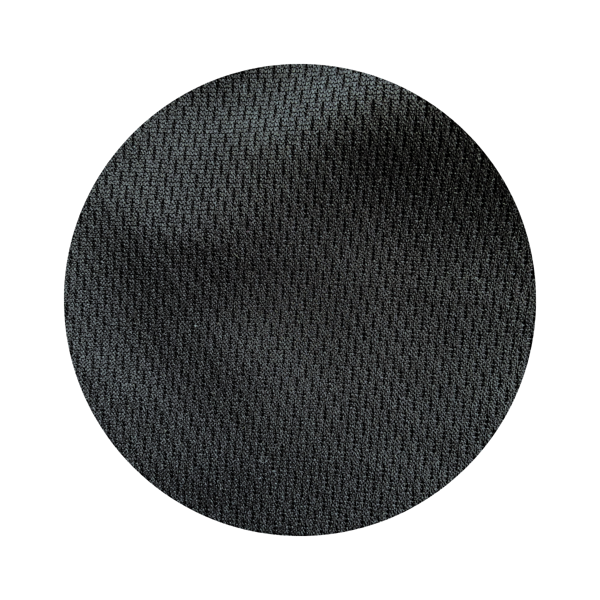 close up of black athletic wicking jersey fabric